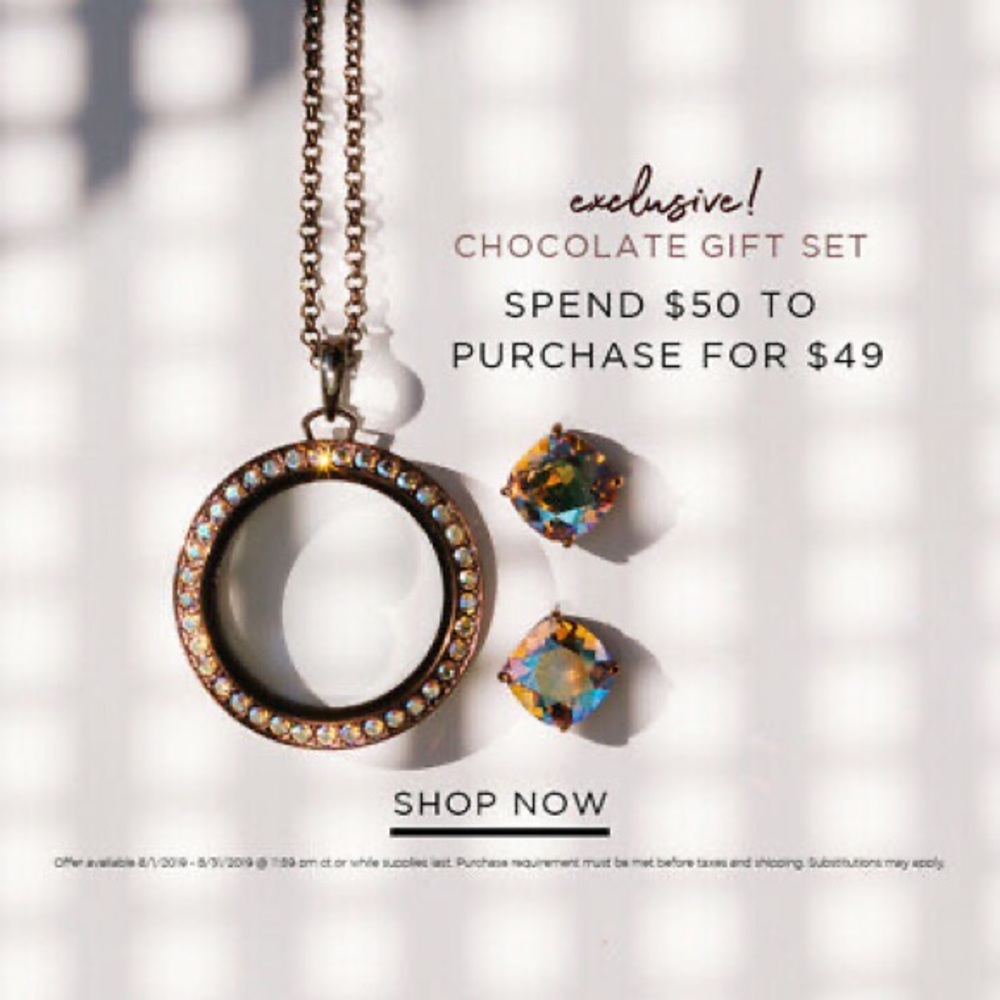 *Necklace Only* Origami Owl Chocolate Locket/Chain